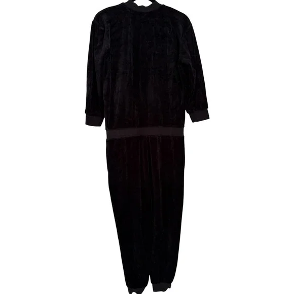 Juicy Couture Black Label Velour Y2K Zip Up‎ Jumpsuit Women's Medium Casual - Picture 2 of 10